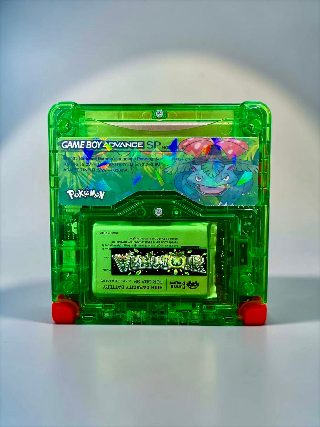 Green Venusaur Gameboy Advance SP