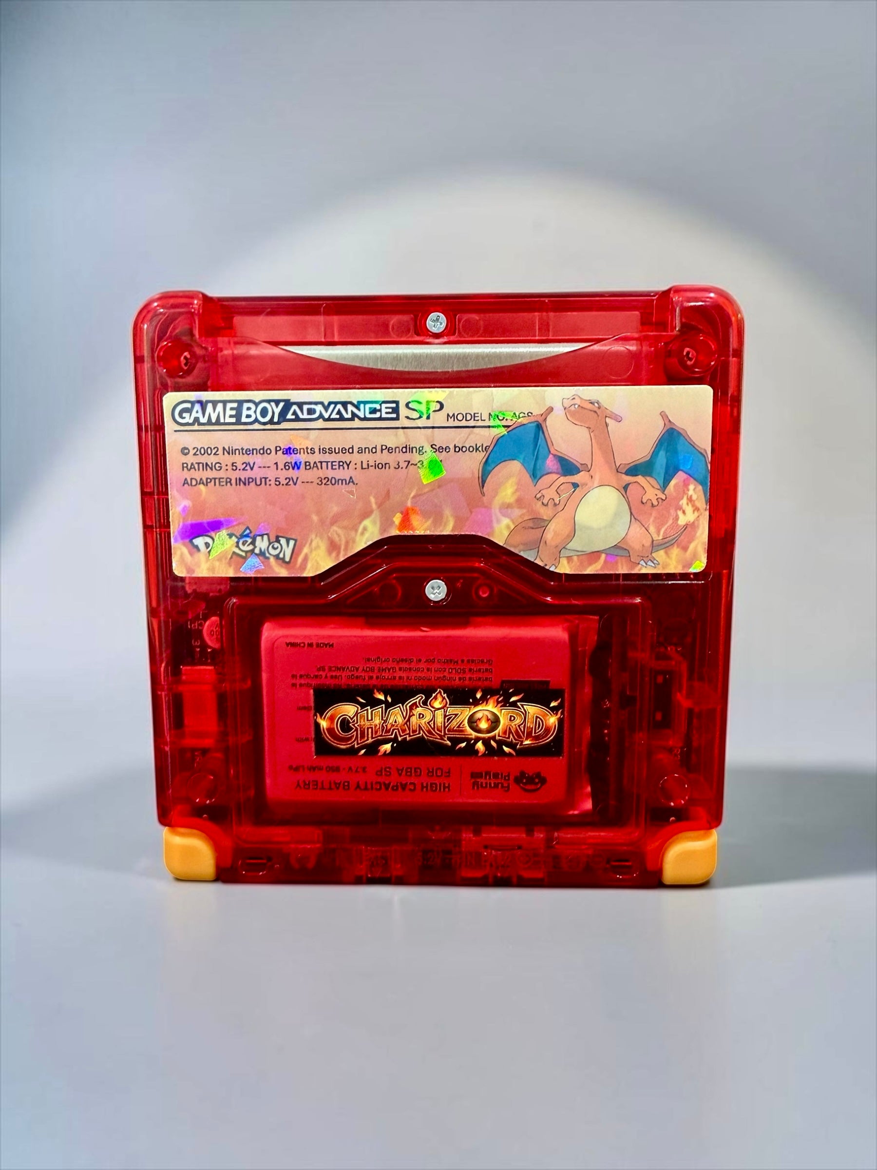 Red Charizard Gameboy Advance SP