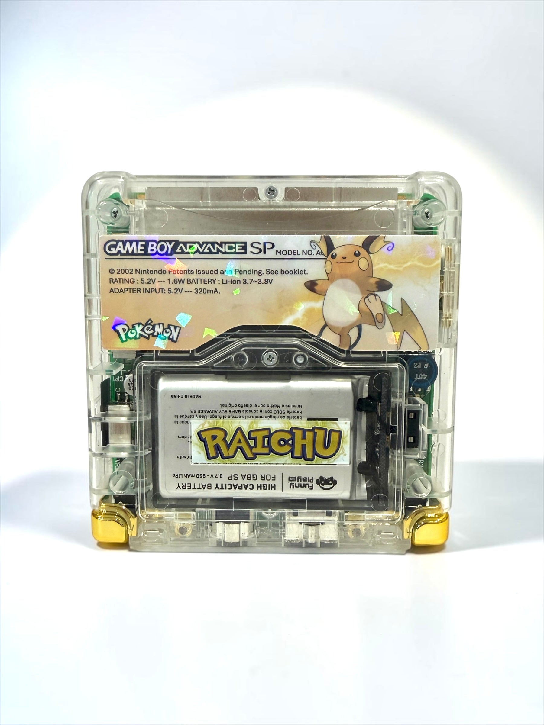 Thunderbolt Raichu Gameboy Advance SP